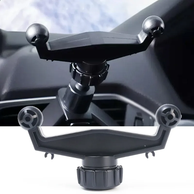 Dual Car Phone Holder Base for 17mm Ball Head Gravity Stand Universal Dashboard Suction Cup Fixed Phone GPS Support Accessories