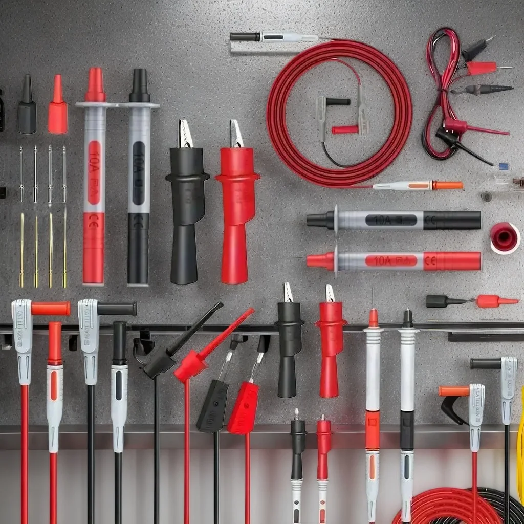 

18pcs P1308B Test Lead Kit - 4mm Banana to Hook Cable with Replaceable Probes and Alligator Clips for Multimeter