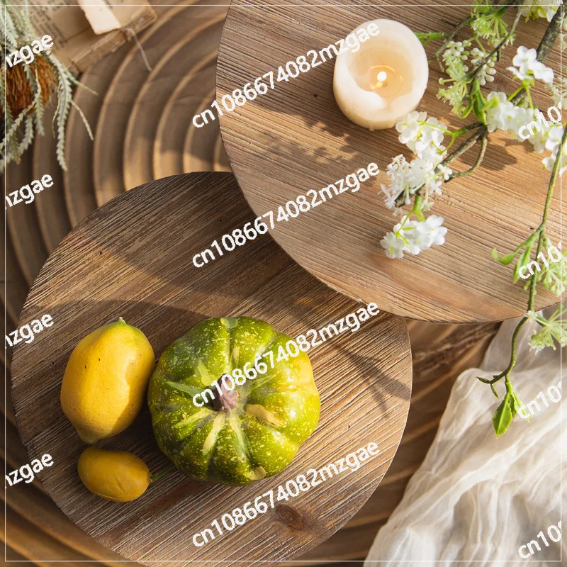 

Круглая ваза-подставка в пасторальном стиле, резная, ручной работы, для декора, чайника, аквариума