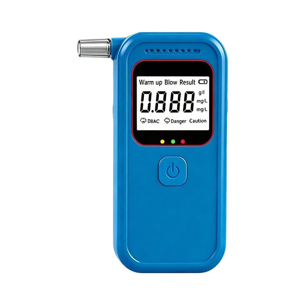 For Low-light Conditions Green Digital Breathalyzer Large LCD Breathalyzer With Guidance Voice Guided Analyzer
