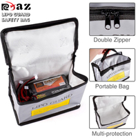Lipo Guard Safety Bag Fireproof Explosion-Proof Portable Lipo Safety Bag 215*115*155mm for RC FPV Racing Drone Car Battery Safe