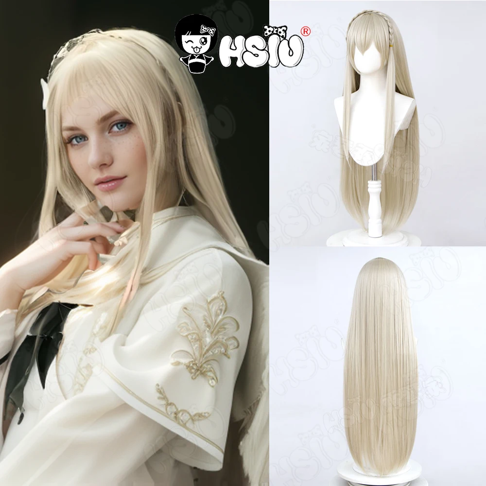 

Kirifuji Nagisa Cosplay Wig Fiber synthetic wig「HSIU 」Long light blonde Wig+Wig cap Game Blue Archive cosplay Wig