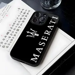 Smart M-Maseratis Phone Case Tempered Glass For iPhone 14 13 12 15 11 Pro XS Max Plus Mini X XR 8 7 6s SE2020 Coque