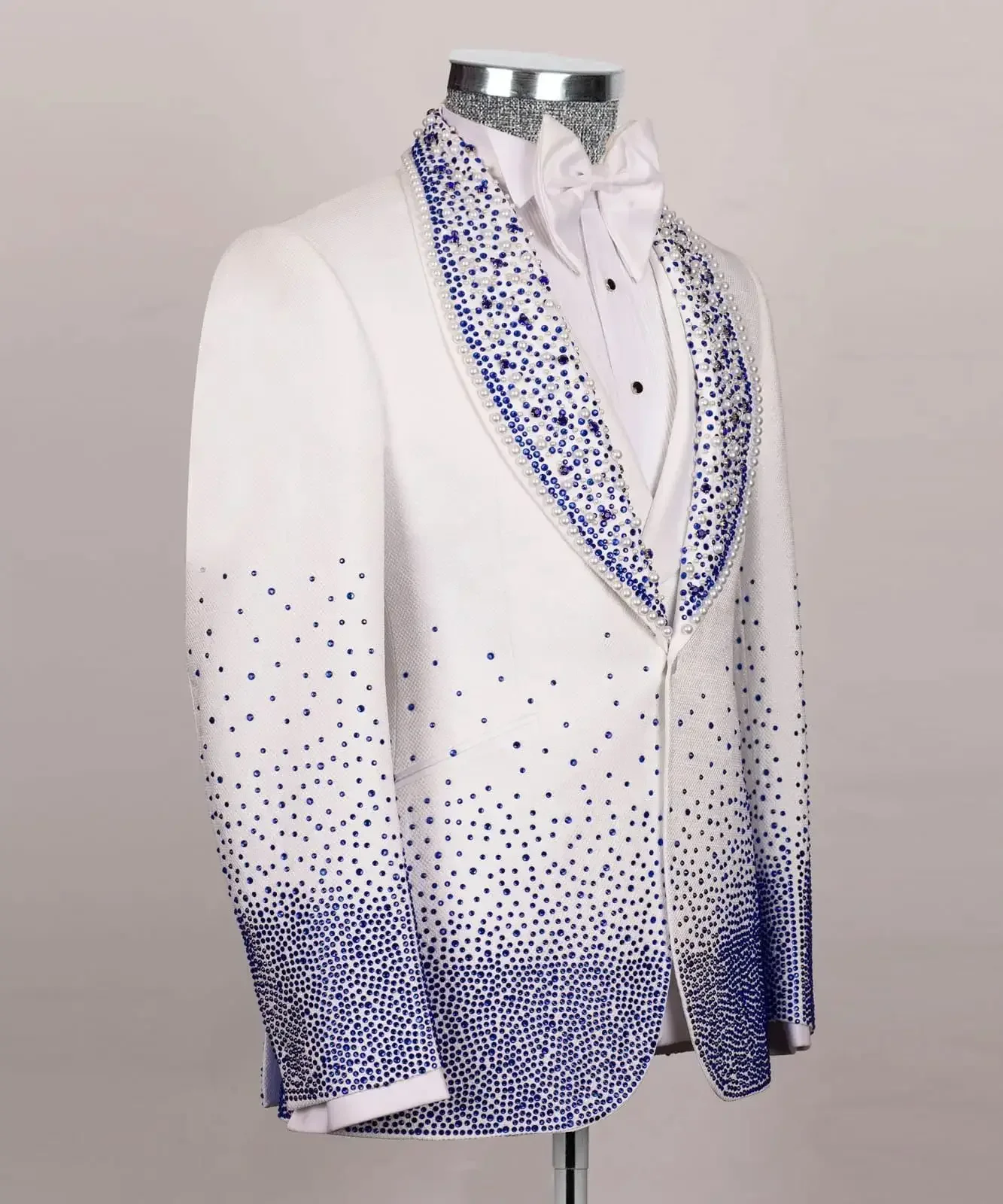 Ensemble de olympiques blancs pour hommes, veste sur mesure, blazer et pantalon, smoking de mariage de luxe CitroGroom, manteau à simple boutonnage, fjl, 2 pièces