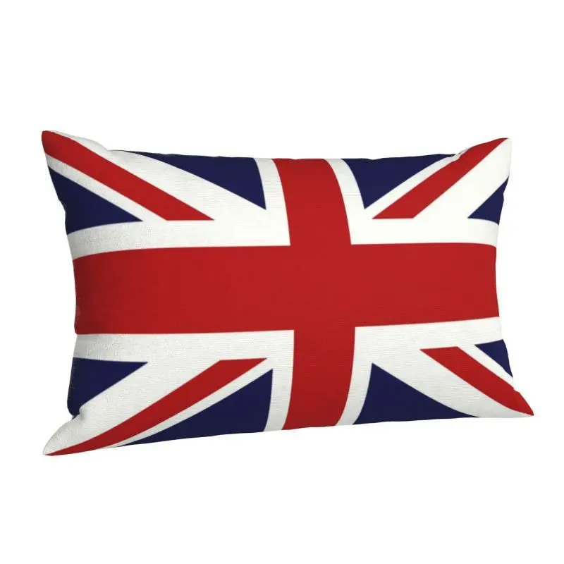 Custom Union Jack Flag Of The UK Soft Nordic Throw Pillow Cases Rectangle