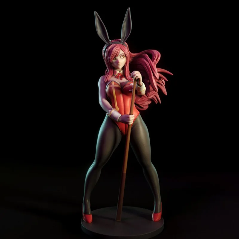 

Erza Scarlet Bunny Nsfw фигурки из смолы, скульптура, масштаб 1/24, неокрашенный, в разобранном виде
