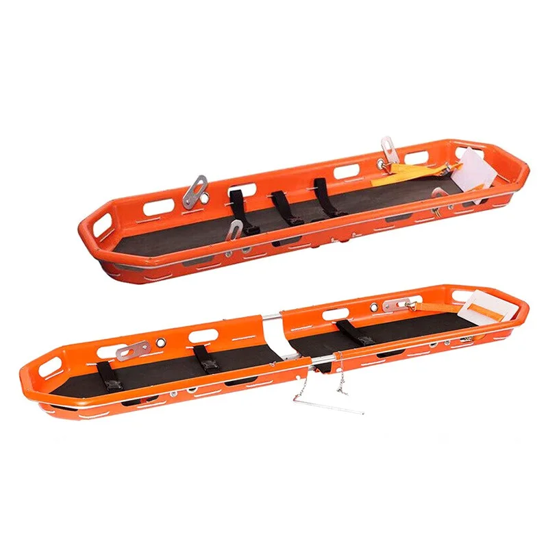 Fire Water Rescue Stretcher with Adjustable Foot Length Devices