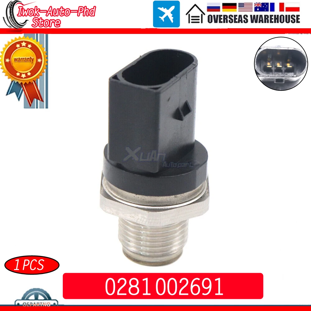 

XUAN 0281002691 Fuel Rail Pressure Regulator Sensor Common Rail valve For Mercedes-Benz E 270 E 280 E 320 S 320 CDI E320 S320