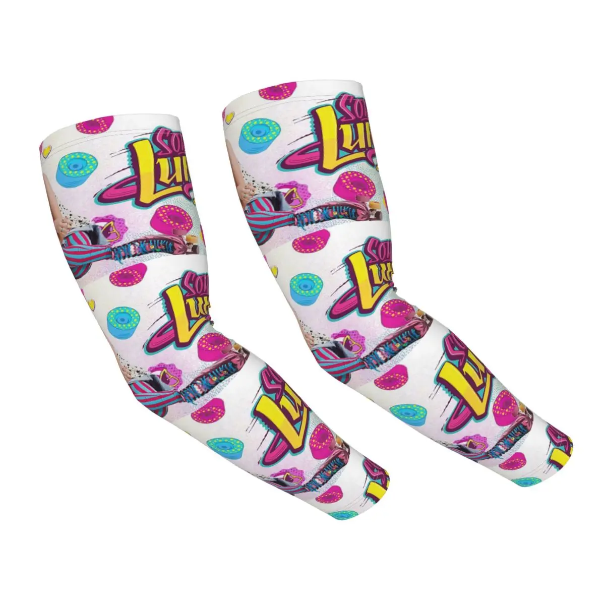 

Соя Луна Караол Музыка Дети Открытый Рукава Рукава Солнцезащитный УФ-защитный Чехол Лето Ледяной Шелк Велоспорт Татуировки Рукава