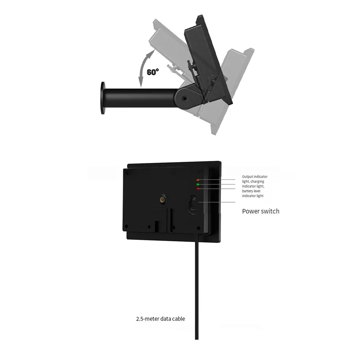 لوحة شمسية 4 وات مقاومة للماء تعمل بالطاقة الشمسية من النوع C USB مع جهاز تحكم عن بعد لكاميرا الأمان #5