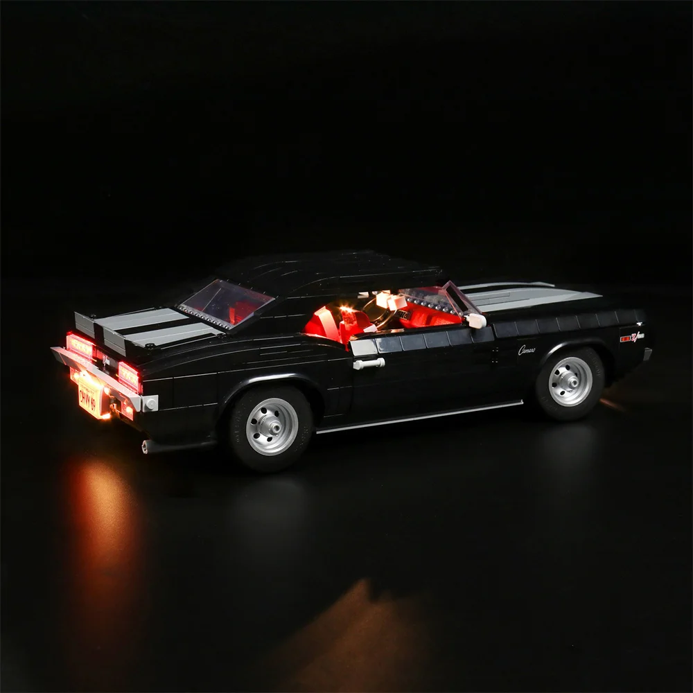 Lighting Set For Technic Car 10304 Chevrolet Camaro Z/28 1969 Sports Racing Car Model Not Include Building Block(Only Led Light)