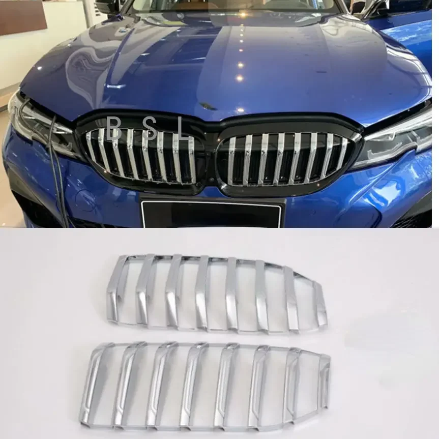 

Front Bumper Center Grille Insert Chrome Accessories Cover Trim For BMW 3 Series G20 2019 2020