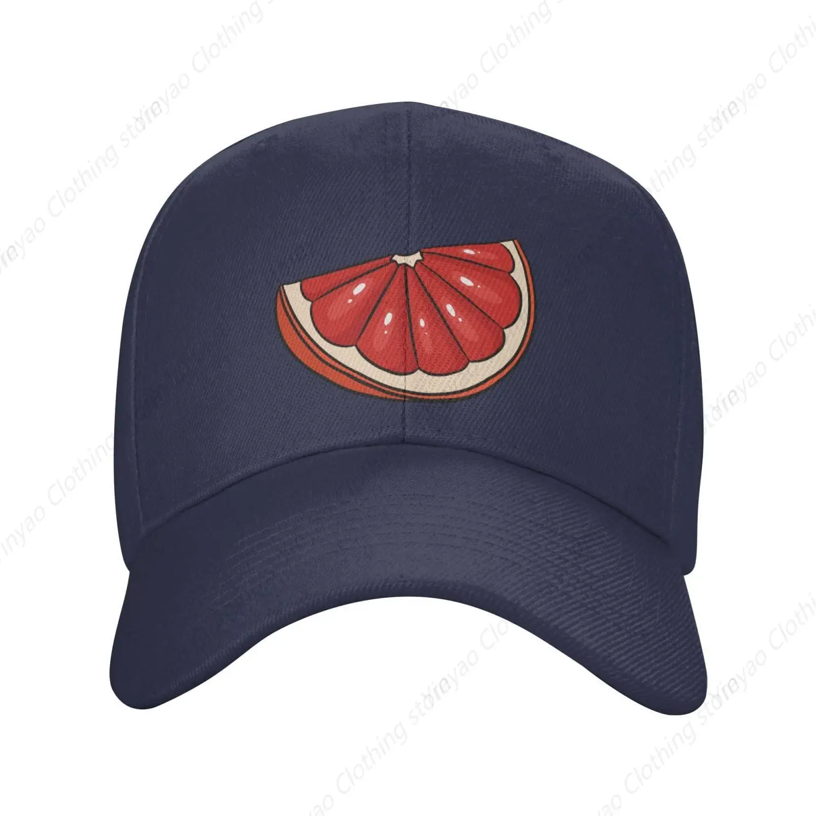 Juicy grapefruit slice men's baseball cap outdoor sports duckbill cap adjustable truck cap