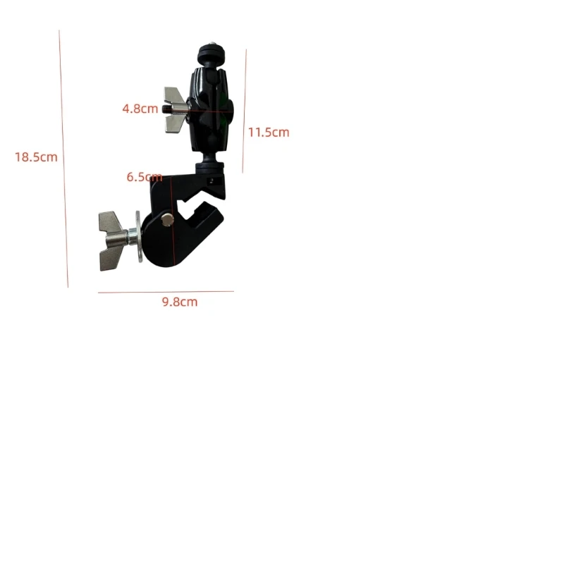  Alloy Drum Rack Phone Mount Suitable for Viewing Sheet Music or Apps During Performances Strong Clamp and Rotatings Feature