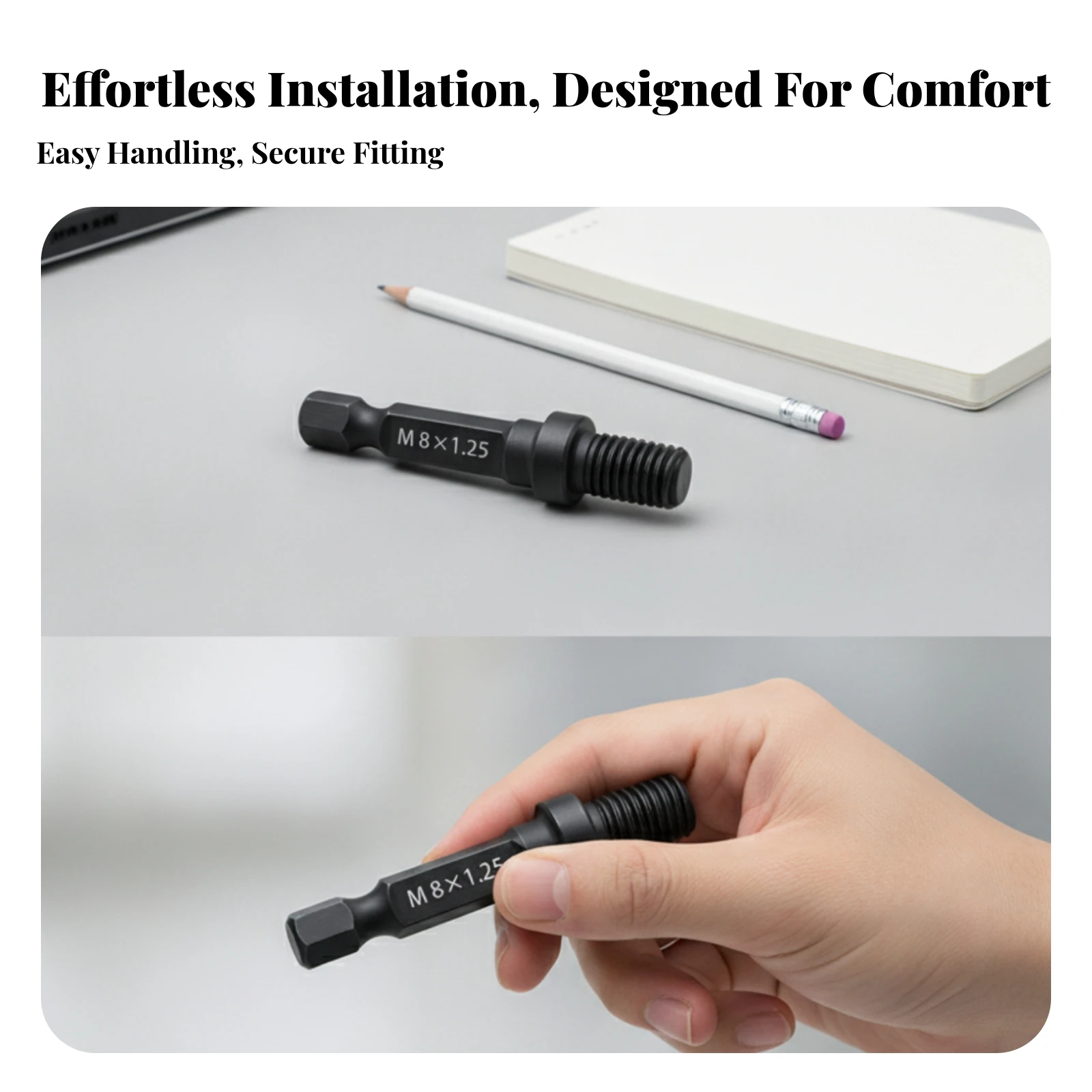 Internal External Thread Driver One-Piece Thread Driver Bit Hex Shank Screwdriver Bits Versatile Screwdriver Bits Wear-Resistant
