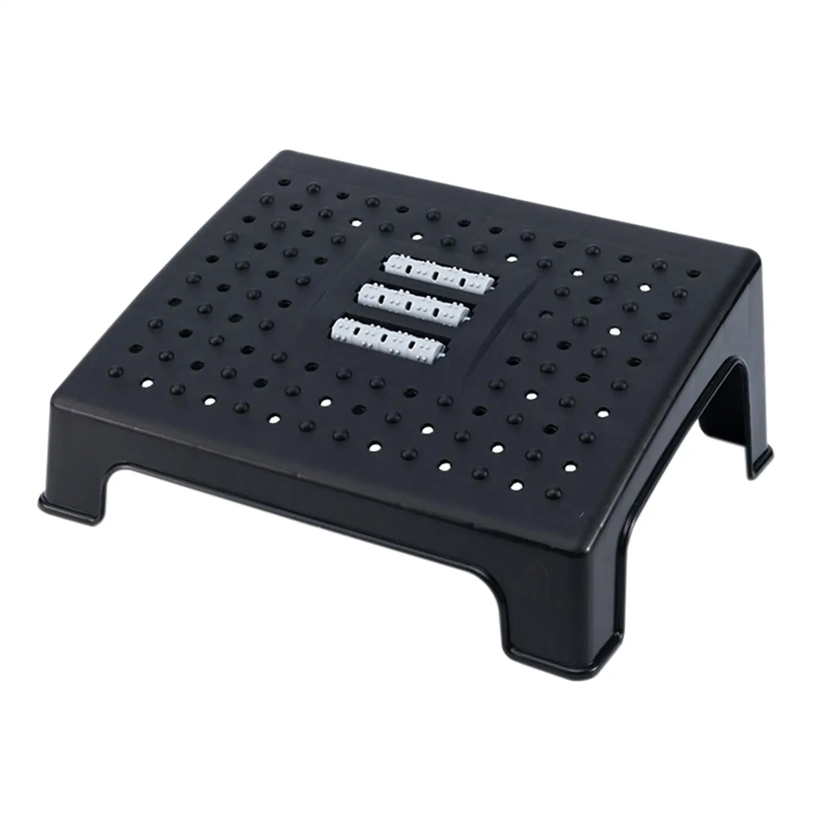 under Desk Footrest Massage Roller Improves Posture and Circulation Sturdy Pillow Foot Stool for Office