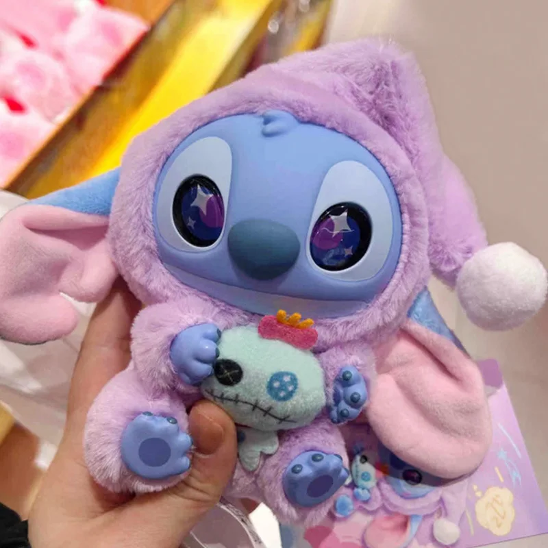 

MINISO Stitch Eat Something Before Sleep Series Слепая коробка Плюшевые виниловые игрушки Милая кукла Реплика Mystery Box Сумка Подвеска Декор Подарок