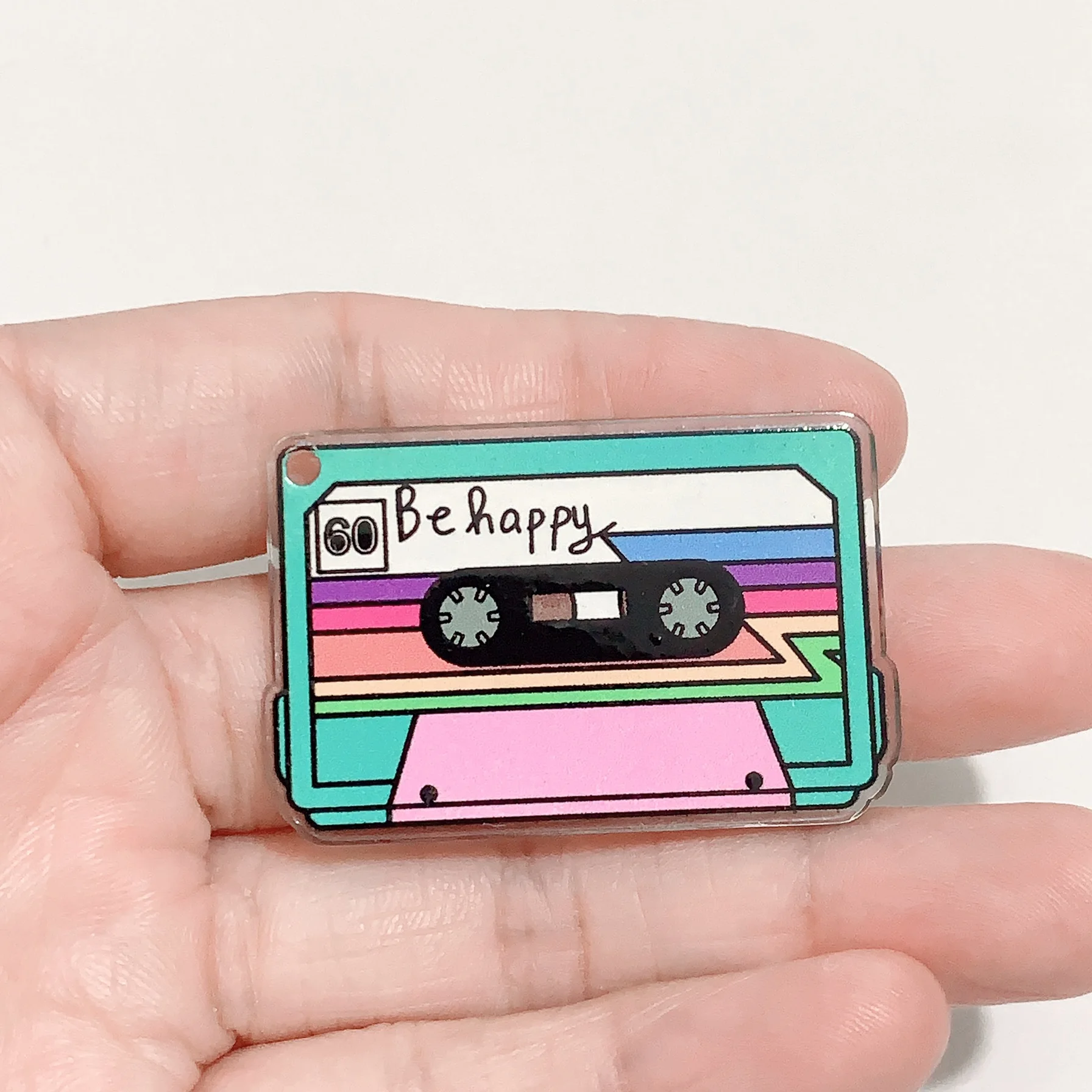 1PC 80‘s 90’s Memories Acrylic Charm Epoxy Record Cassette Tape Files Games Console Pendant For Earring DIY Accessories Making