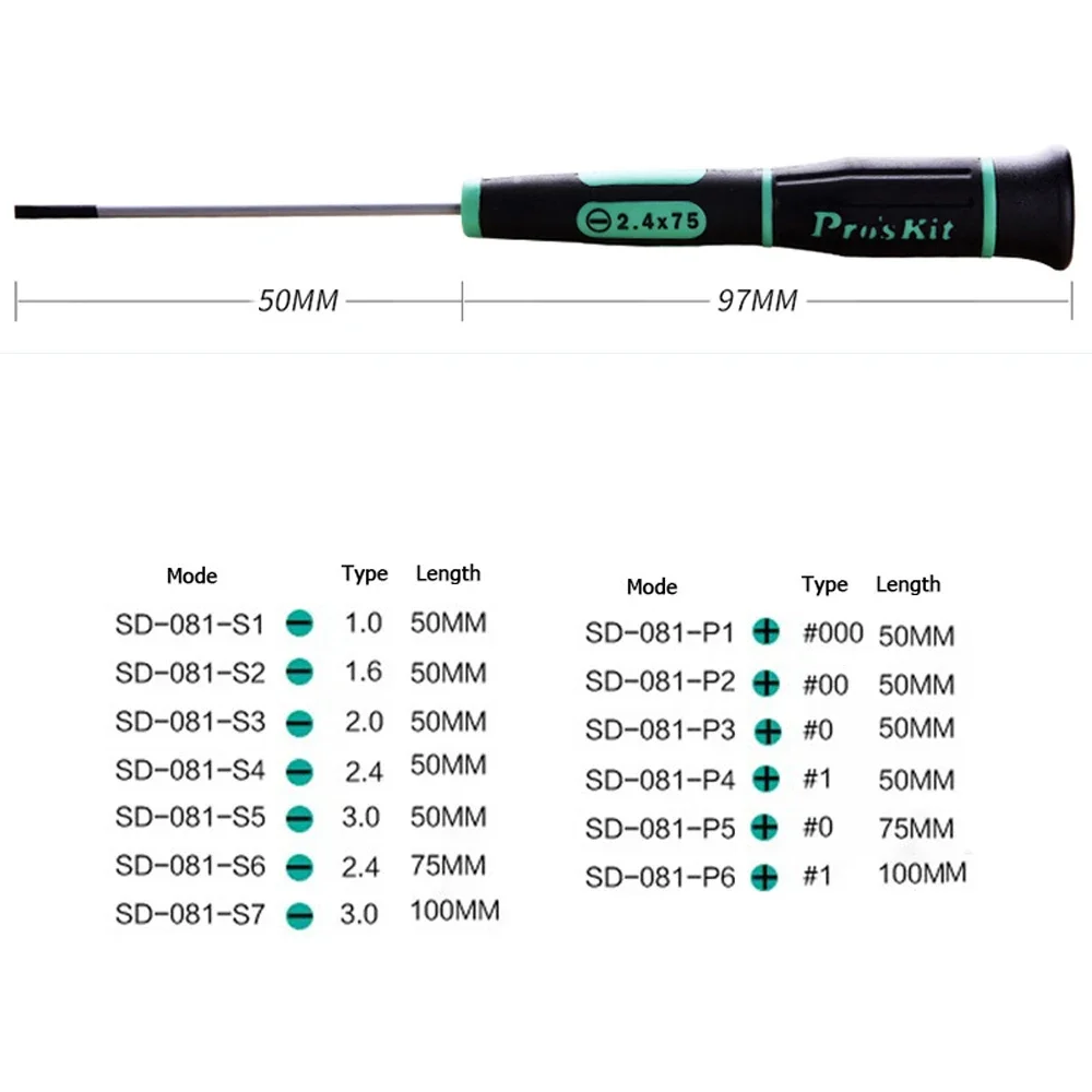 Pro\'sKit SD-081 Series Multi-Purpose Precision Screwdriver Set For Repair Iphone Cellphone PC Small Electronic Products Tool