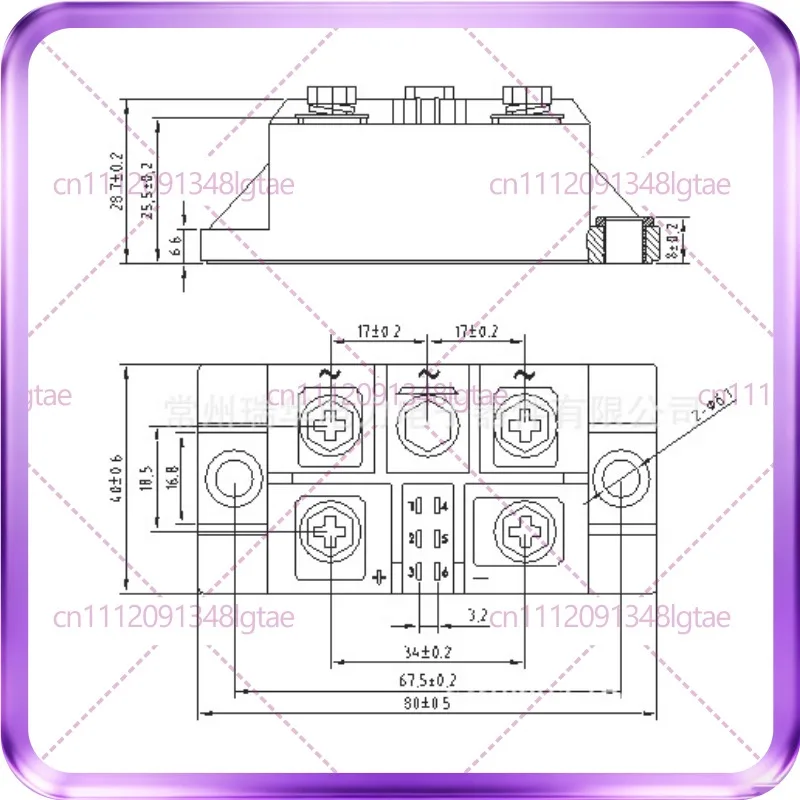 MDS601240A New For Shenshe Three-phase Rectifier Bridge Module MDS60-12
