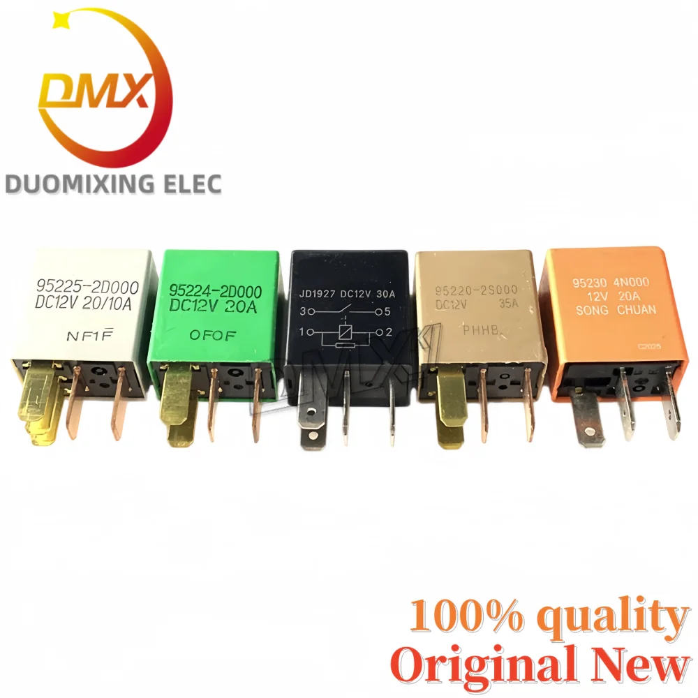 5-20PCS 100%New 95225-2D000 95224-2D000 95220-2S000 95230-4N000 JD1927-DC12V 10A 20A 30A 35A 12VDC Automotive relay