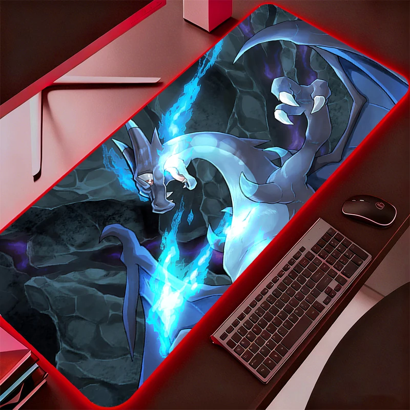 RGB Mouse Pad Pokemon Pikachu Gamer Gaming Accessories Varmilo Keyboard PC Computer Desk Mat Carpet Backlight LED Mousepad