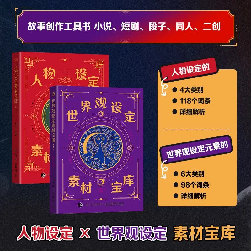 6 Books Book of Inspiration - OC Creative Random Event Book The Complete Guide To Character Development