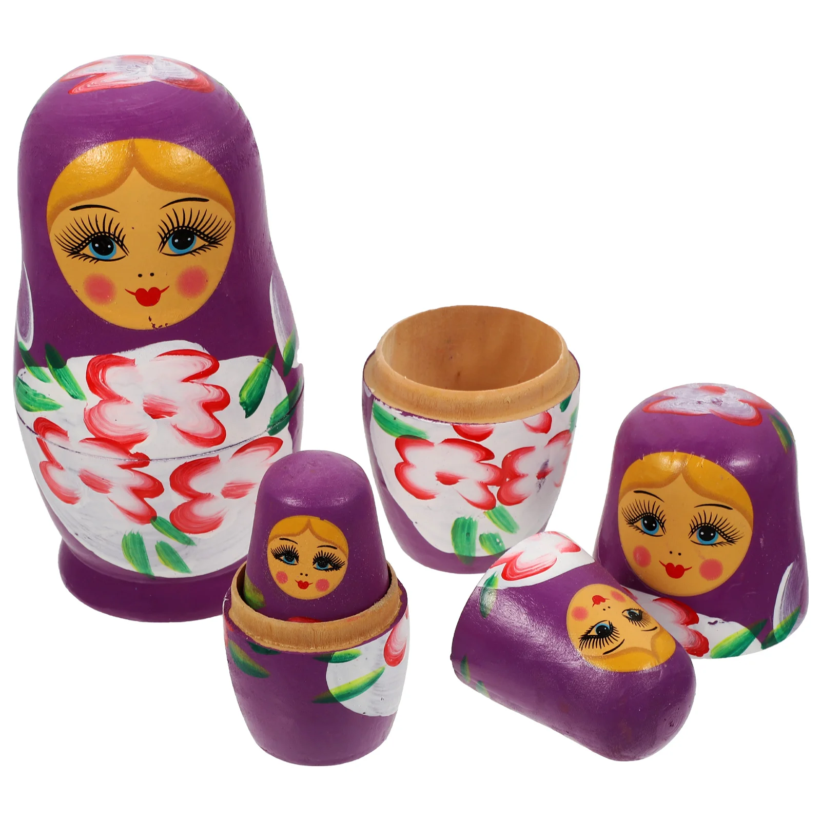 7-laags Matryoshka Russische poppen voor kinderen Kids Ornament Craft Kit Baby handgemaakt nestbaar houten speelgoed