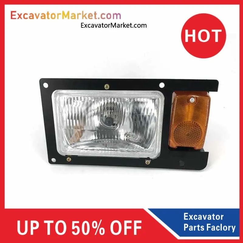 

For Excavator For Doushan DX60W-9C DH210W-7 150W7 Wheel Excavator Headlamp Turn Signal Headlamp