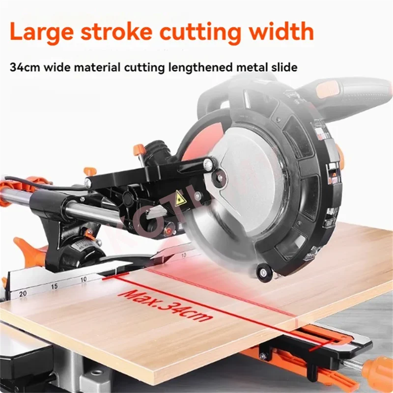1700W Miter Saw Aluminum Machine 8Inch 45 Degree Cutting Circular Saw High Precision Wood Cutting
