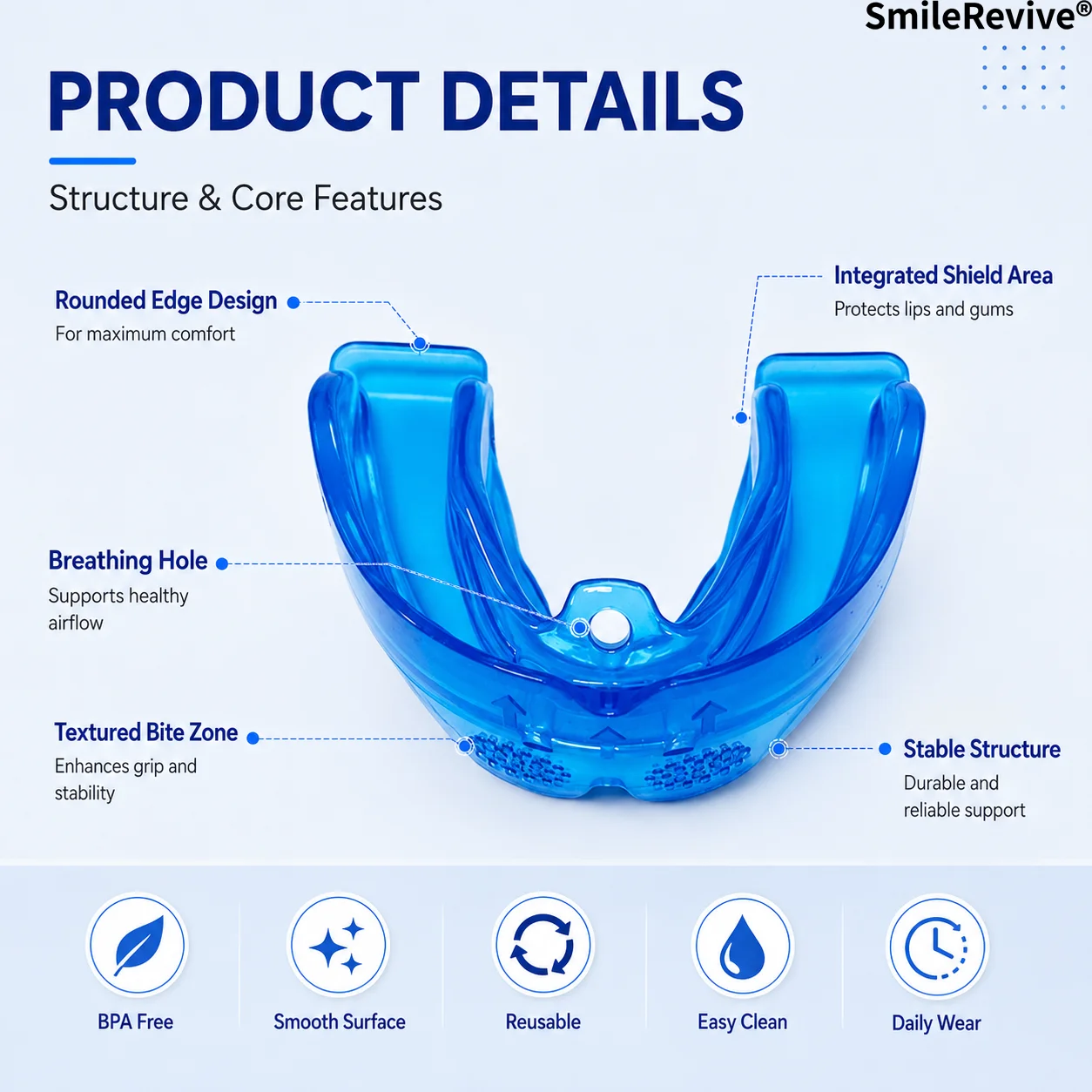 SmileRevive Silicone Teeth Retainer Myofunctional Orthodontic Trainer Night Guard Prevent Teeth Shifting