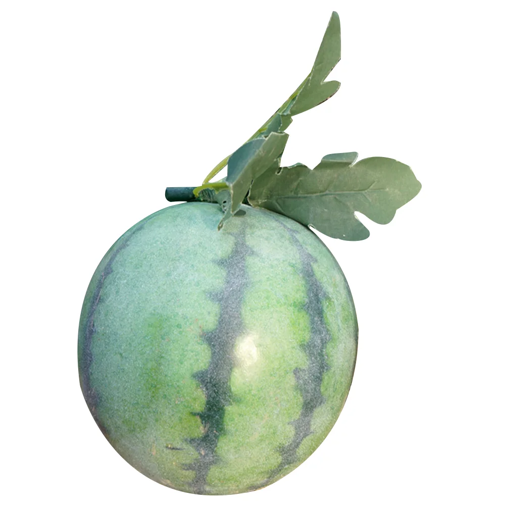 Lifelike Simulation Watermelon Display Prop Artificial Fruit Decoration for Photography and Home Decor