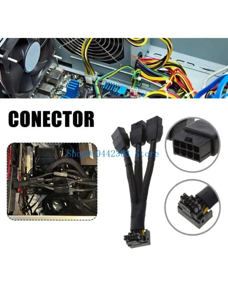 

L4MD эффективный 12VHPWR кабель-адаптер для графического процессора, 3x8-контактный разъем на 16-контактный разъем, 90 градусов,