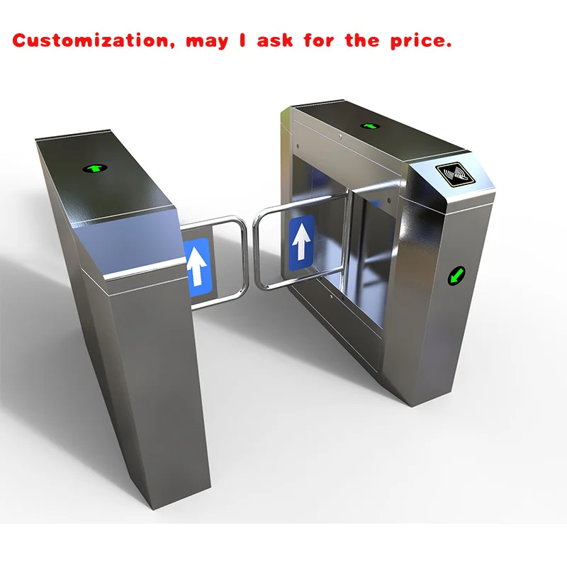

custom.Door Access Control Security Gate Card Supermarket Barrier Automatic Opening Swing Gate