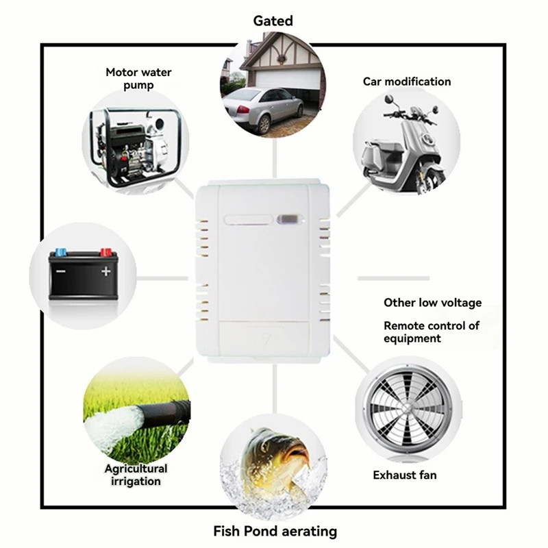 433Mhz Universal Wireless Remote Control Switch AC220V Relay Module And 1000M Transmitter For Light/Garage Gate/Motor