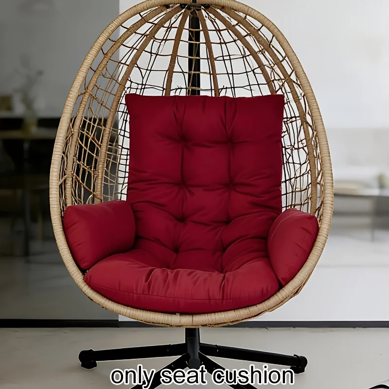 Egg Chair Cushion Pillow Replacement Outdoor Hanging Chair Cushion for Patio Furiture Hammock Swing Cushion 47x24x6 in Cojines