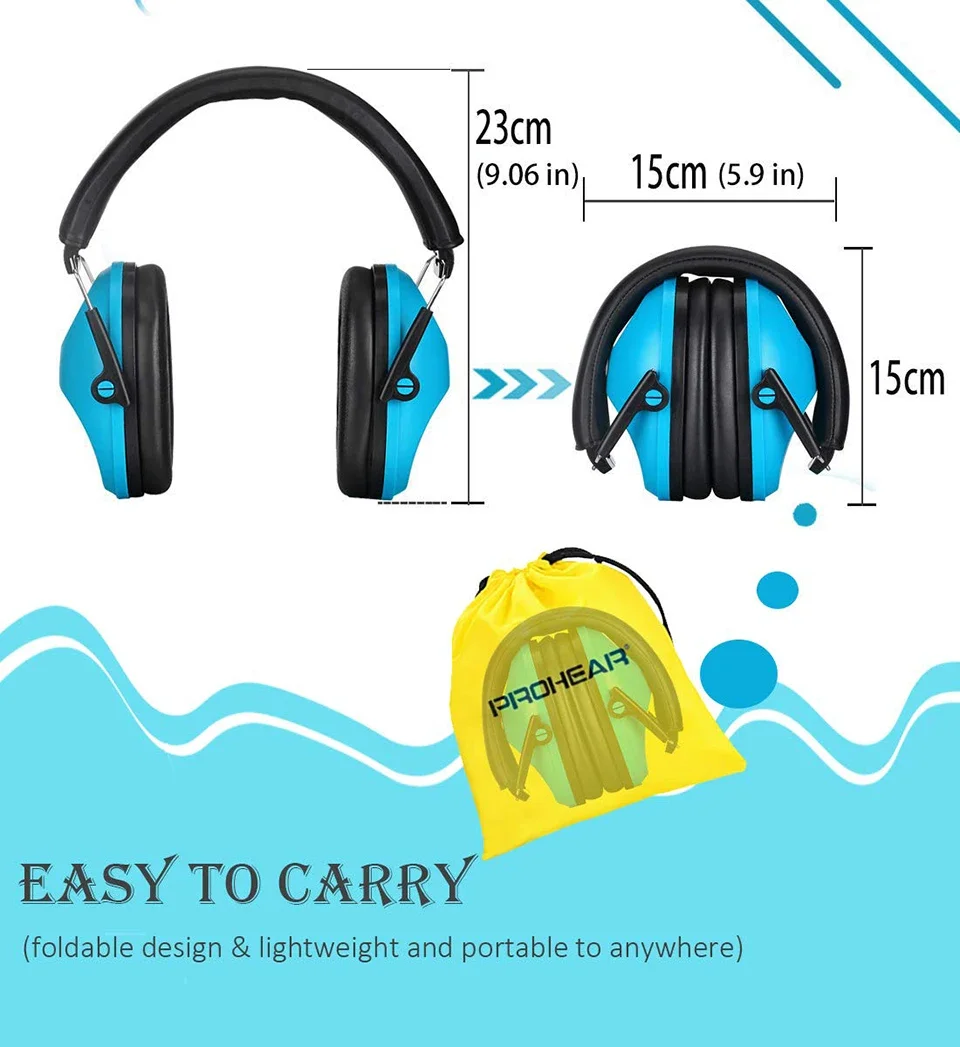 ZOHAN-Kids Protective Earmuffs,Baby Noise Blocking Defenders,Safety Hearing Protectors,Ear muffs for Autism Children SNR 28dB