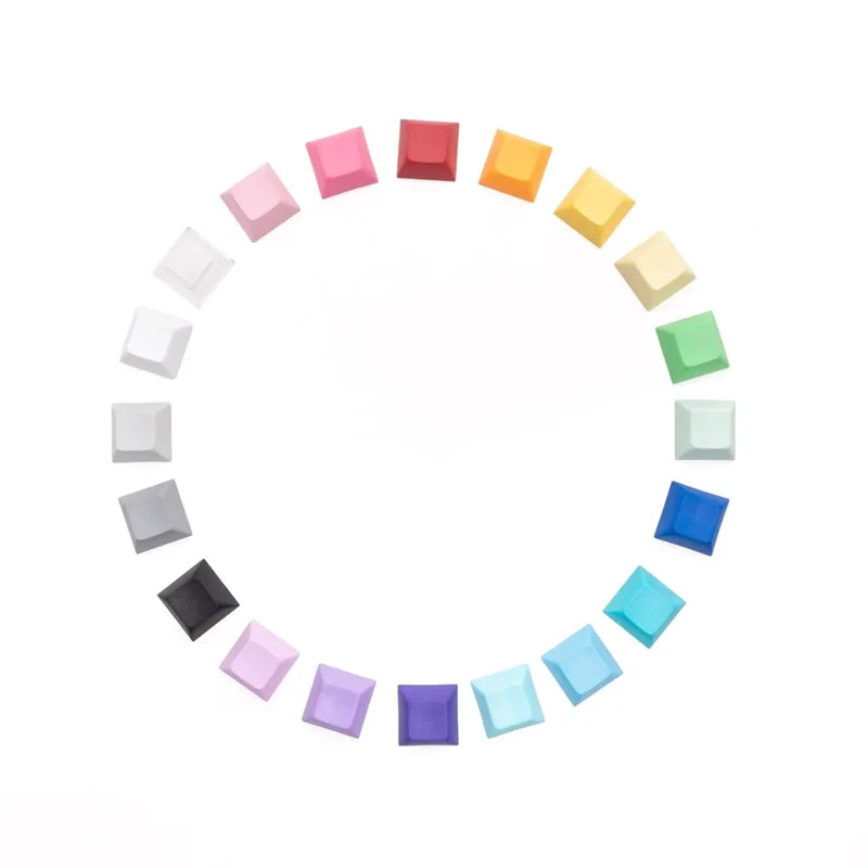 New 1U 1X Low DSA Profile PBT Blank Keycap Mechanical Keyboard No Print Pure dsa Custom DIY Macaroon Magnetic Mx Switch Key Caps