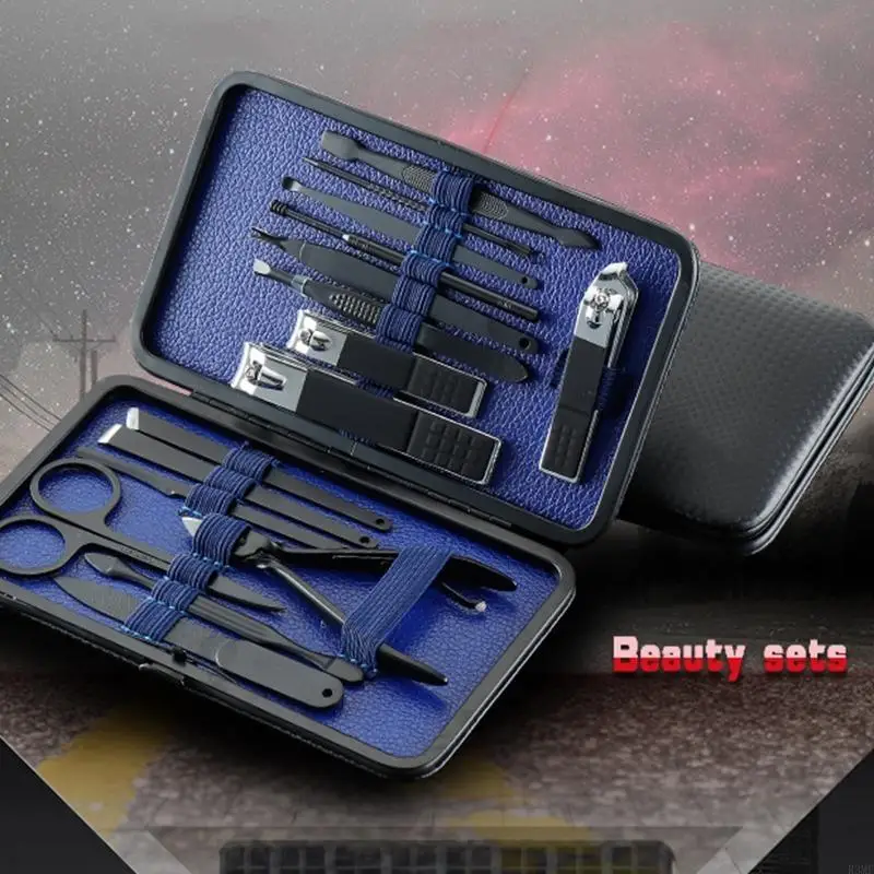 R3MF manicure set nagel clippers gereedschap set pedicure professionele set nagel manicure tool nagels reiskit cuticle remover