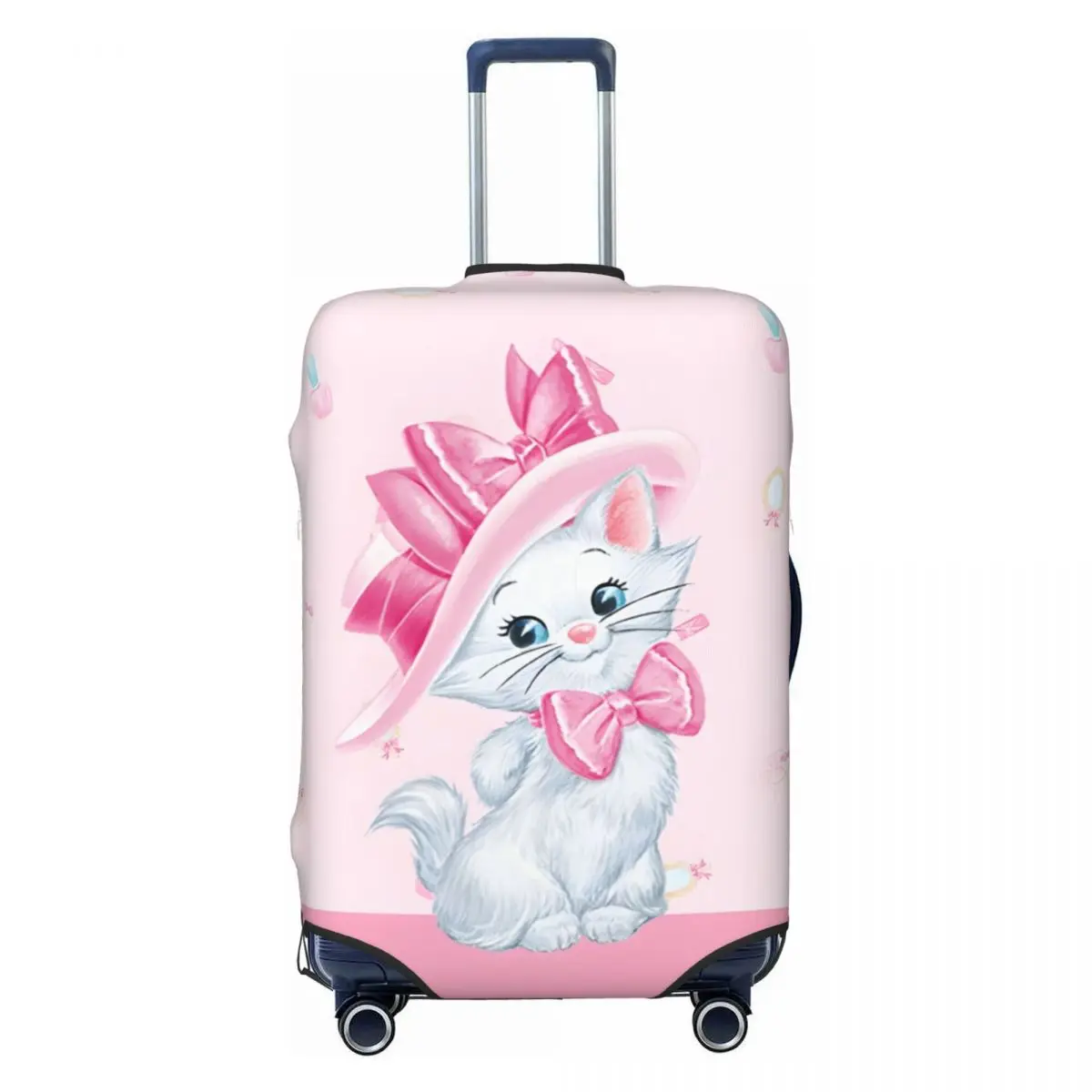 

Custom The Aristocats Marie Cat Luggage Cover Fashion Kawaii Kitten Suitcase Protector Covers Suit For 18-32 inch
