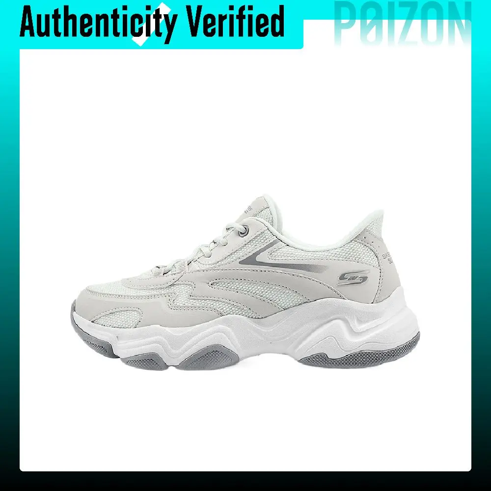 Skechers DLITES Low top Chunky Sneakers Women's Light Gray 117687-LTGY