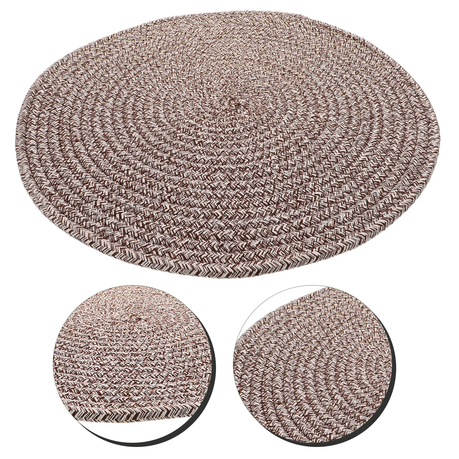 

Japanese Woven Seat Cushion Simple Style Floor Mat Comfortable Sitting Pad for Bedroom 120cm Woven Floor Pillow