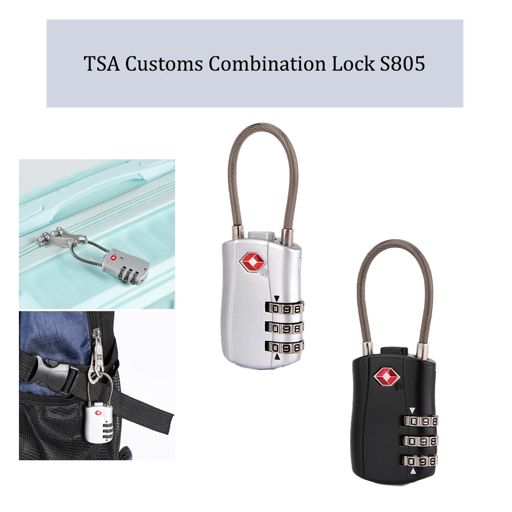 Customs Lock Cross Border Customs Padlock Rugged Customs 3 Digit Combination Lock