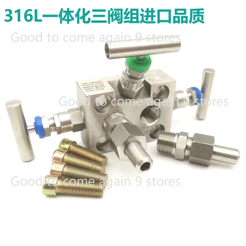 6000PSI High Pressure Stainless Steel 304/316 SF-2B Integrated Three-Valve Manifold