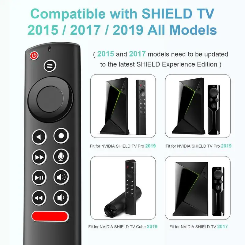 For NVIDIA Shield AndroidTV 4K Remote Battery Powered Remote Controls Easy Channel Surfing Tvs Replacement Remote