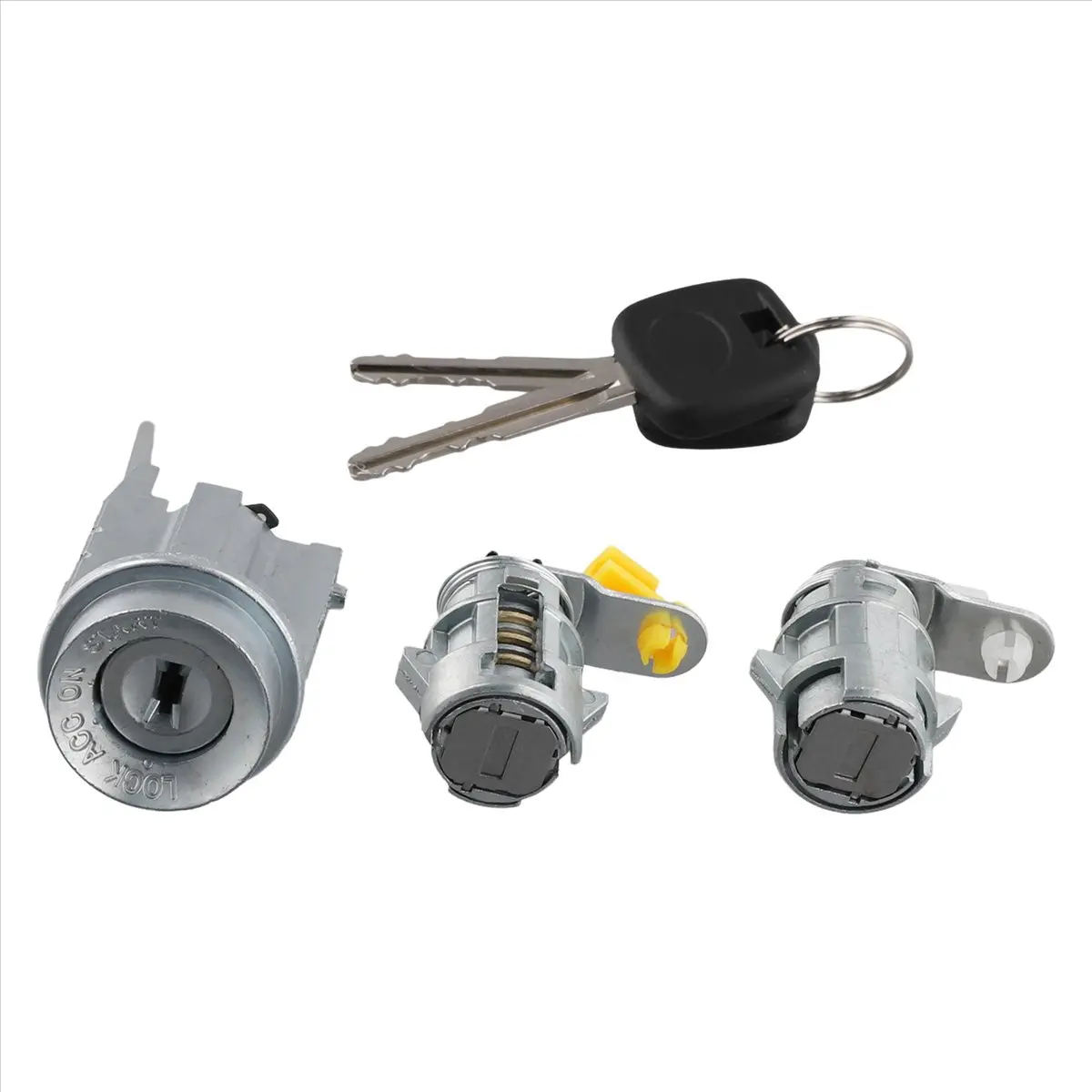 B09A Car Front Left Right Door Lock Cylinder Ignition Switch Lock Cylinder with Keys 69052-35150 for Toyota 4Runner 1998-2002