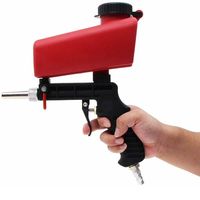 90psi Portable Gravity Pneumatic Sandblaster Gun Lightweight Aluminium Handheld Blasting Machine Gravity Adjustable Tool