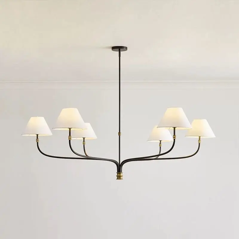 

American Countryside Minimalist Unique Designer Chandelier: Rustic Charm Lighting for Villa Living Room, Dining Room Showroom