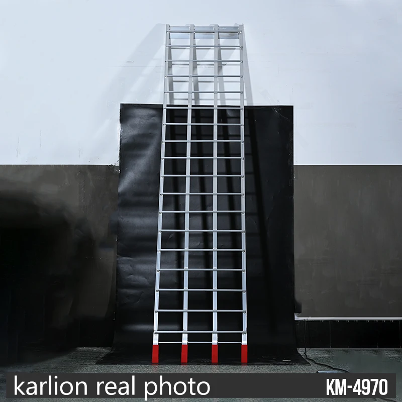KARLION Aluminum Motorcycle Loading Ramp-High-Strength Portable Universal Fit 260KG Capacity Low-Profile Design for Safe Easy