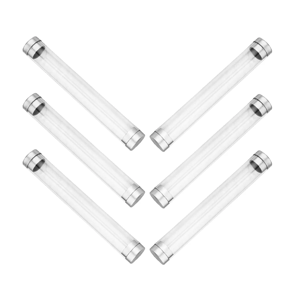 

6 Pcs Pen Box Gift Boxes Clear Pencil Empty Case Plastic Container Pens Stationery Packaging